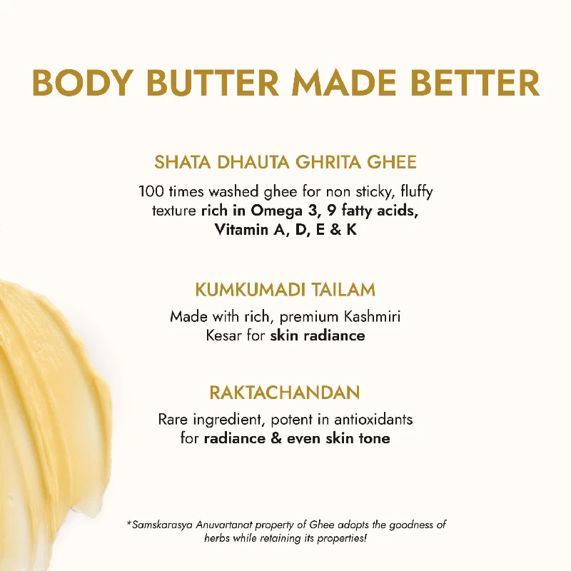 Kapiva Ayurveda Ghee Kumkumadi Body Butter, 200 g-5.webp